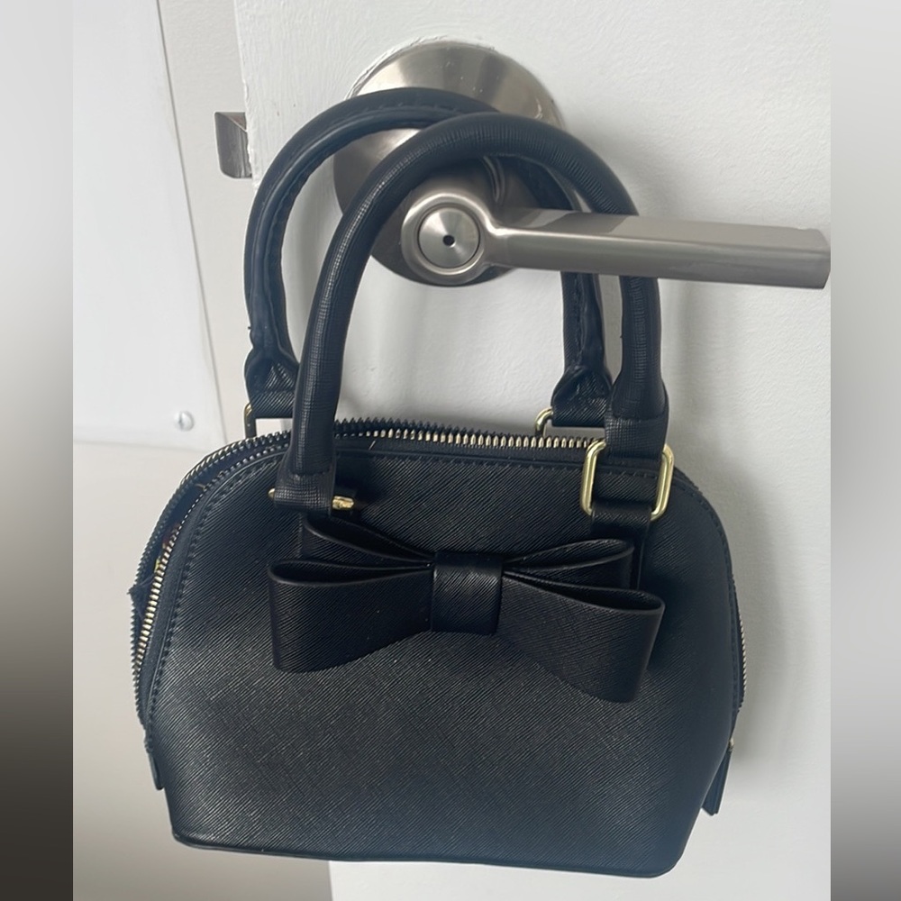 Betsey Johnson leather bow small purse